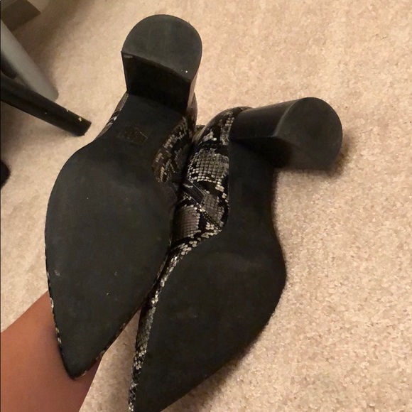 Jeffrey Campbell Snakeskin Heeled Booties - Picture 4 of 5